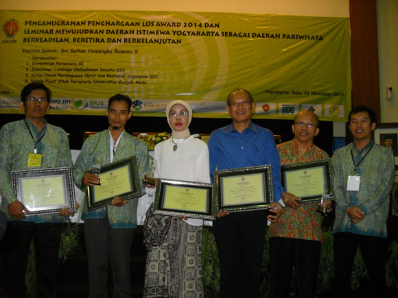 Sektor  Pariwisata Maju Pesat Gunungkidul Peroleh Penghargaan LOS Award 2014 