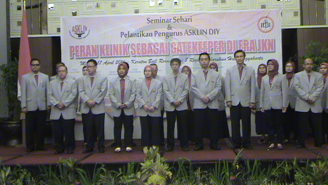 Pengurus Pusat Kukuhkan PD ASKLIN DIY 