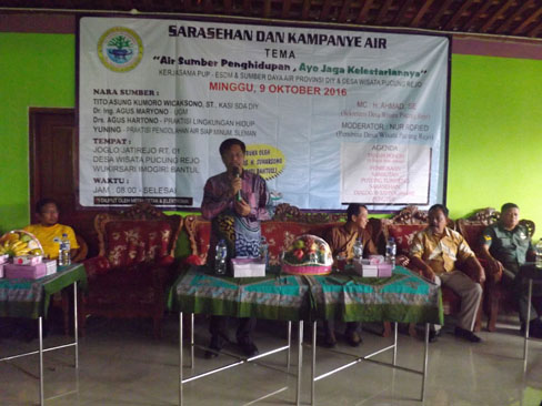 Suharsono: ‘Air Kebutuhan Utama Bagi Seluruh Mahluk Hidup