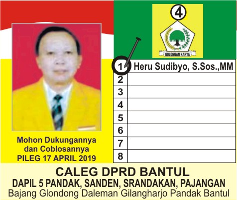 Heru  Sudibyo Caleg Petahana Bantul Kembali Berkiprah