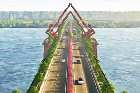 Jembatan Pandansimo Rampung di Garap  Perlancar Konekfifitas Ekonomi 