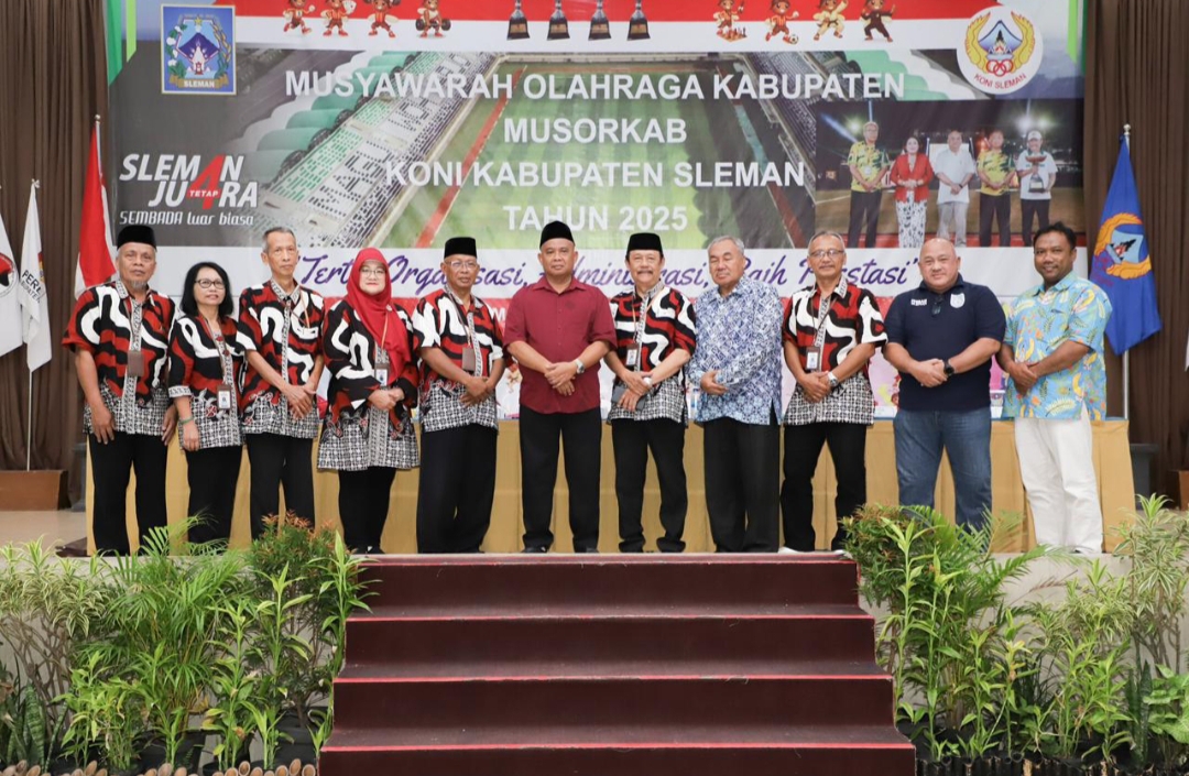 Musorkab KONI Sleman 2025 Bupati Kemajuan Olahraga Harus Meningkat